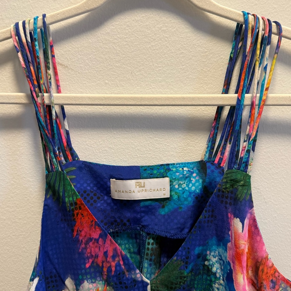 Amanda Uprichard Multicolor Floral Silk Tank Size M multicolored - Picture 2 of 4